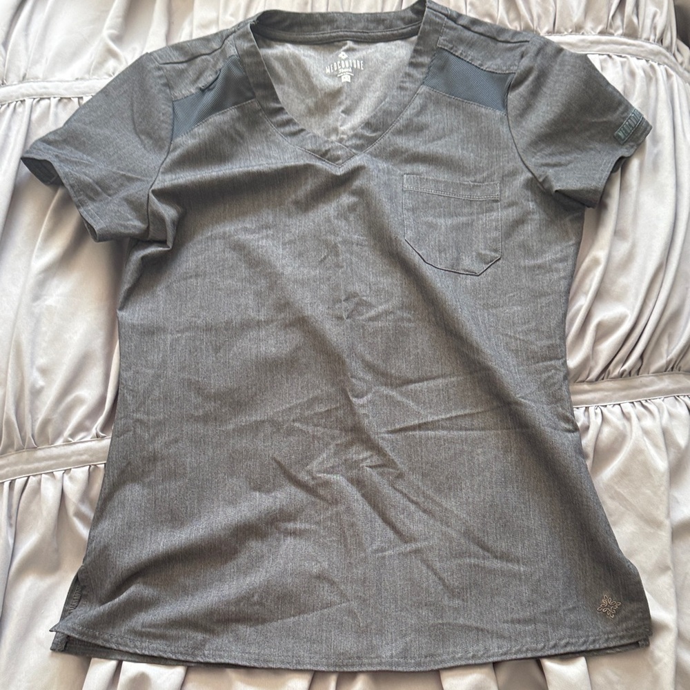 Med couture touch XS GREY scrub top